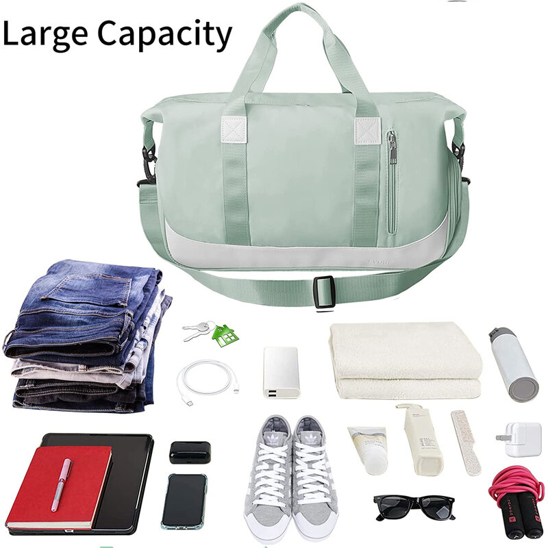 Спортивная сумка для путешествий, спортивная сумка-тоут, сумка для спортзала, водонепроницаемая сумка через плечо, с отделениями для обуви ...
