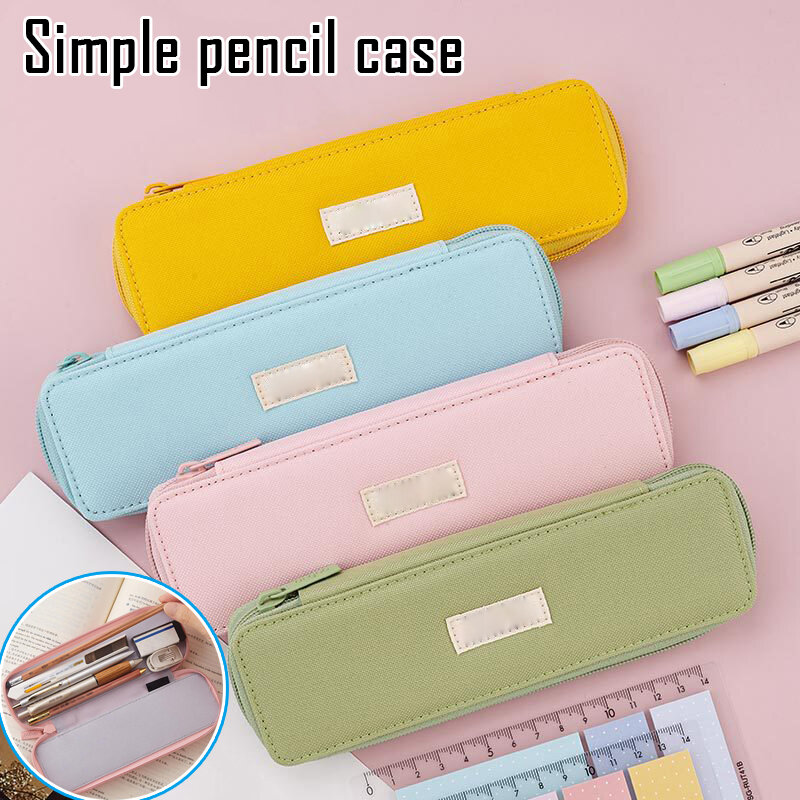 Small Pencil Case Durable Office Stationery Organizer Pouch Cosmetic Bag for Girls and Boys Pencil Case Office School Supplies