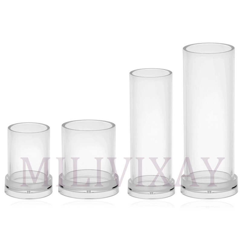 MILIVIXAY-moules à bougies cylindriques en plastique, bricolage, 4 pièces