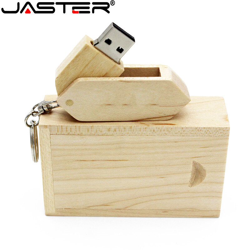 JASTER can be customized free logo Wooden diamond saber 2.0 8GB 16GB 32GB 64GB USB flash memory card wedding photography gifts