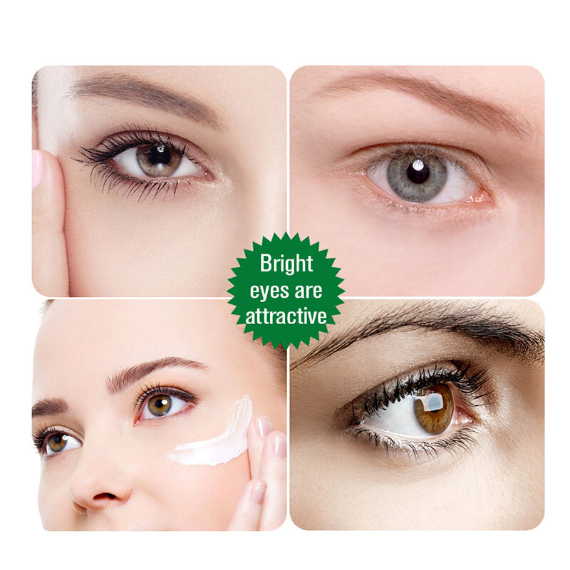 20g Aloe Vera Eye Cream Remove Dark Circles Puffiness Refreshing Eye Care Serum Anti Wrinkles Hydrating Eyes Ageless Cream TSLM1