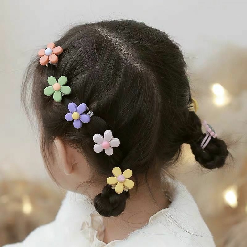 coletero Cinta elástica con dibujos de flores y animales para niña y niño accesorios para el cabello bandas de goma para el cabello 