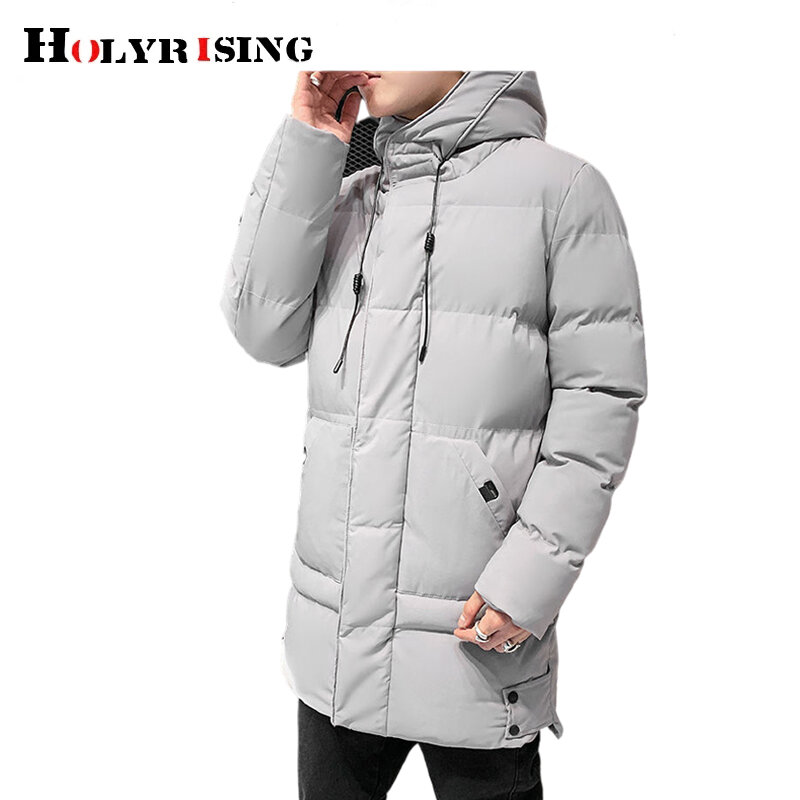 Мужская парка, Корейская куртка, толстые куртки с капюшоном, пальто большого размера 8xl для зимы, верхняя одежда на молнии, одежда с хлопково...
