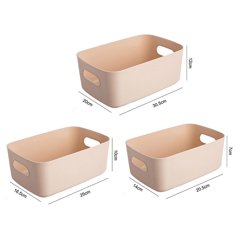 S/M/L New Arrival Real Organizador Household Sundries Storage Box Office Desktop Student Dormitory Finishing Cosmetics Basket