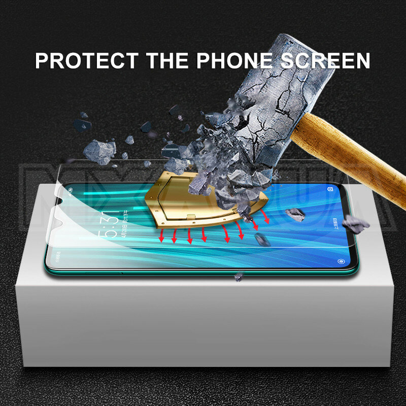 Vidrio Protector 9D para Xiaomi Redmi Note 8T 8 7 6 Pro, Protector de pantalla templado, película de vidrio de seguridad para Redmi 8 8A 7 7A 6 6A K20 K30