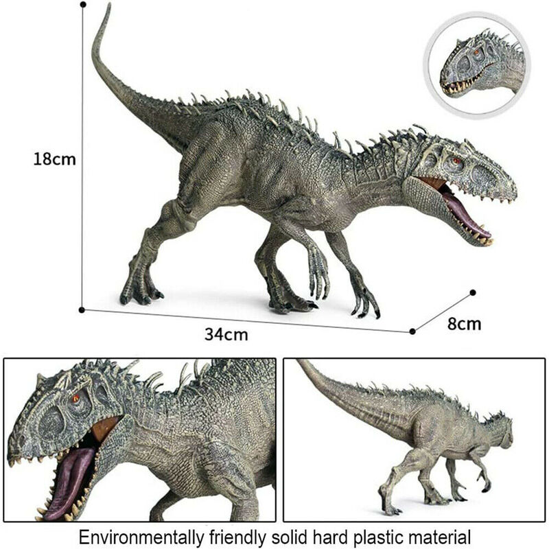 34cm grande indominus rex dinossauro figura de ação brinquedo modelo crianças presente aniversário reino unido