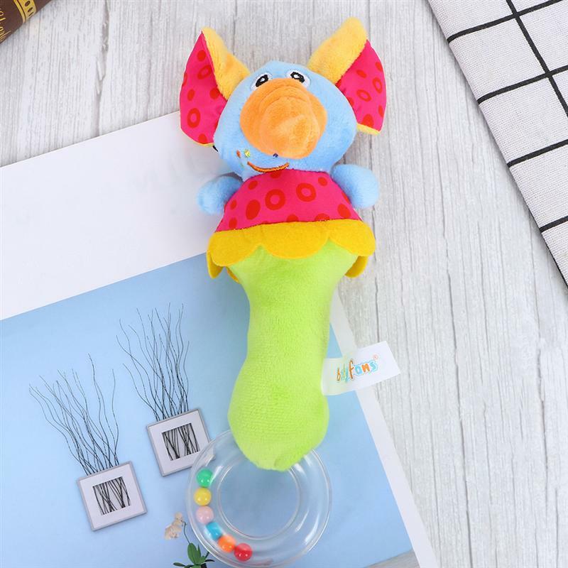 2pcs Animal Hand Bell Toy Intelligence Toy Educational Toy Hand Bell Playing