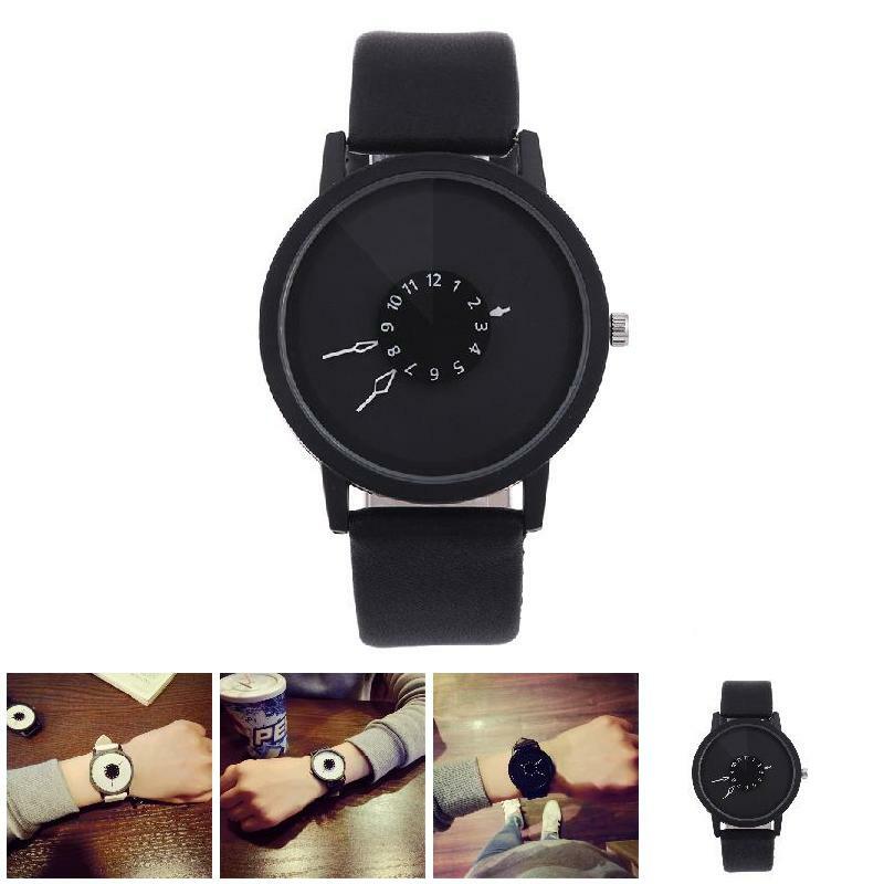 Simple Fashion Korean Lovers Couple Quartz Watch Leather Clock Men And Women Wristwatches Personality Student Watches NYZ Shop