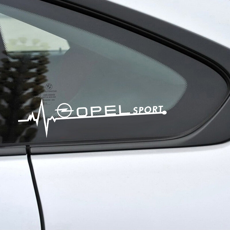 2 uds coche ventana pegatinas para Opel Astra H G J Insignia Mokka Zafira Corsa Vectra C D Antara deporte accesorios con logotipo para coche