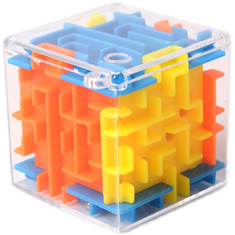 Magic Cube Clear Puzzle a sei facce Rolling Ball gioco labirinto giocattoli per bambini Balance Training giocattolo antistress