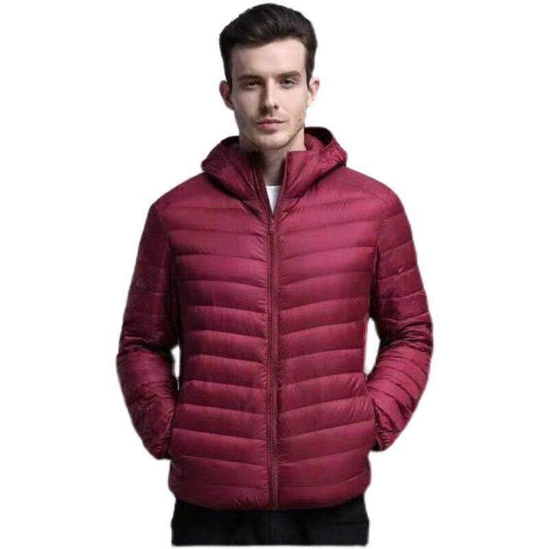 Down Jacket Cotton Padded Jacket Short Outside Wearing Stand Collar Large Casual 2021 Cross Border Autumn and Winter Men
