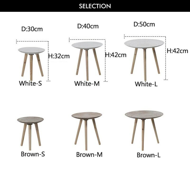 Креативный круглый скандинавский деревянный стол журнальный столик, кровать, диван, столик, чай, фрукты, закуски, обслуживание, тарелка, под...