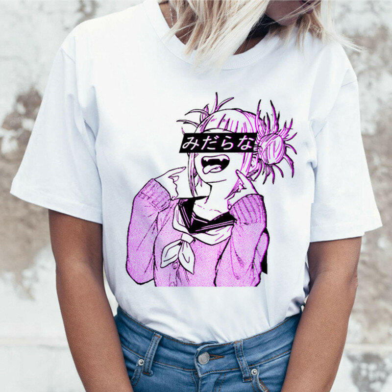 Lus Los Neueste mode Anime Streetwear T Shirts Frauen Mein Hero Wissenschaft T Hemd Boku Keine Hero Wissenschaft Cosplay T-shirt für frau