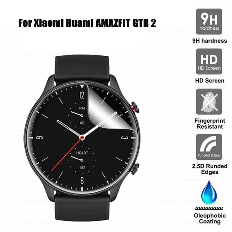 Tpuヒドロゲルxiaomi huami amazfit gtr 2 GTR2スマート腕時計フルスクリーンプロテクターamazfit gtr 2 hdクリアフィルムないガラス