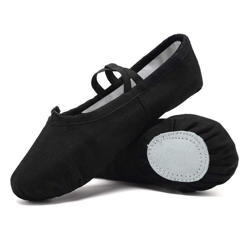 Chaussures plates de danse de Ballet en toile, 3 couleurs, pour femmes, chaussures de gymnastique pour filles, pantoufles pour enfants