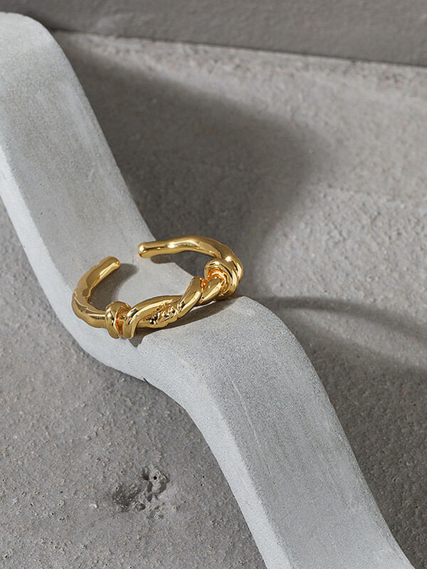 S'STEEL 925 srebro prosta konstrukcja przycisk wzór Twist tekstury pierścień dla kobiet estetyczne Vintage Party 2021 biżuterii