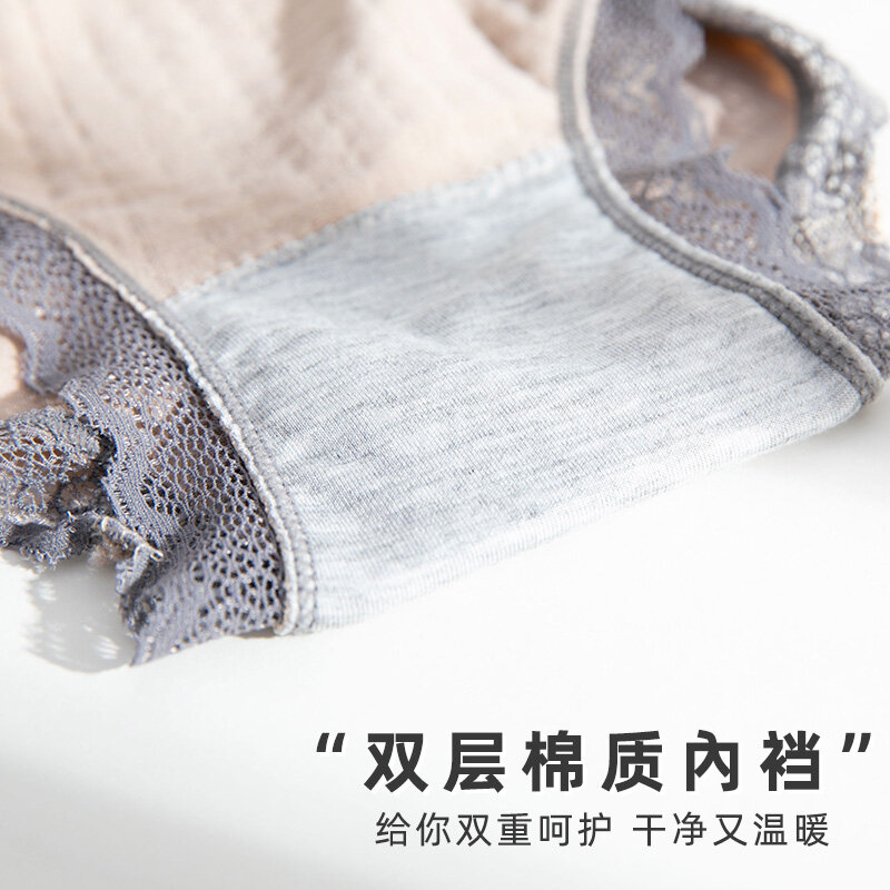 Calcinha feminina, roupa íntima feminina de algodão com renda verão fina, estilo japonês, calças de segurança para meninas, calcinha de cintura média