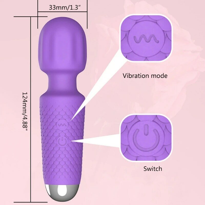 Massaggiatore personale 10 modalità di vibrazione massaggiatori ricaricabili portatili silenziosi stimolatore Cordless giocattolo adulto del sesso