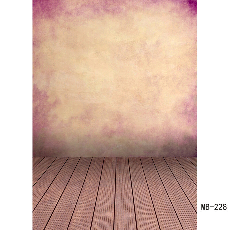 Vintage gradiente cor sólida fotografia backdrops adereços parede de tijolos piso de madeira bebê retrato foto fundos 210125mb-31