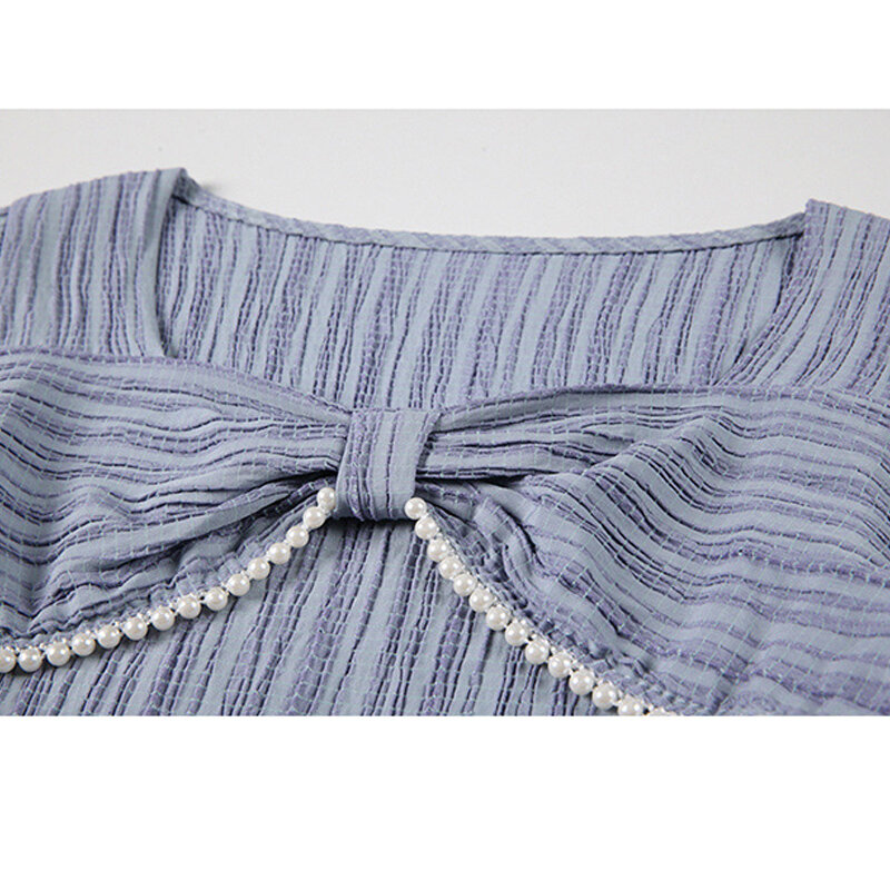 Chemise en mousseline de soie pour femmes, manches longues, col carré, couleur unie, mode coréenne décontractée, pull élégant, automne