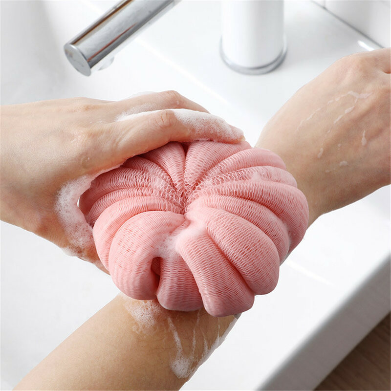 Esponja de banho durável poderoso esfoliante esponja corpo purificador do chuveiro malha puff chuveiro spa purificador lavagem do corpo banheiro