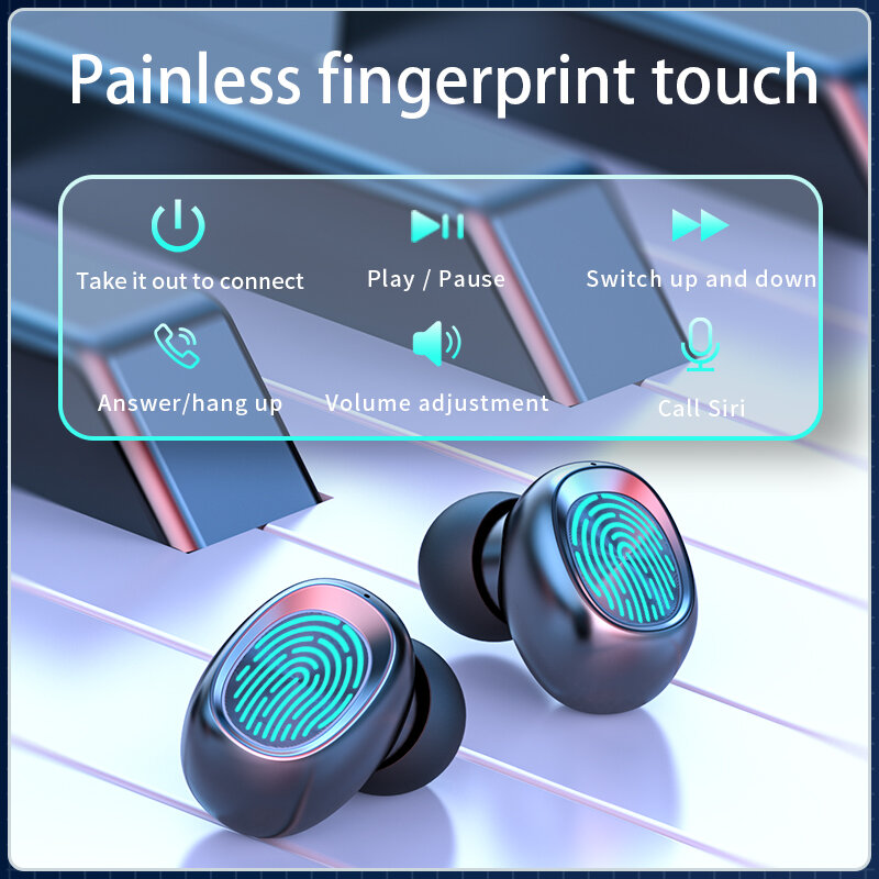 SELFLY auricolare Bluetooth con microfono sport Touch Control impermeabile auricolari musicali per telefono cuffie Wireless cuffie