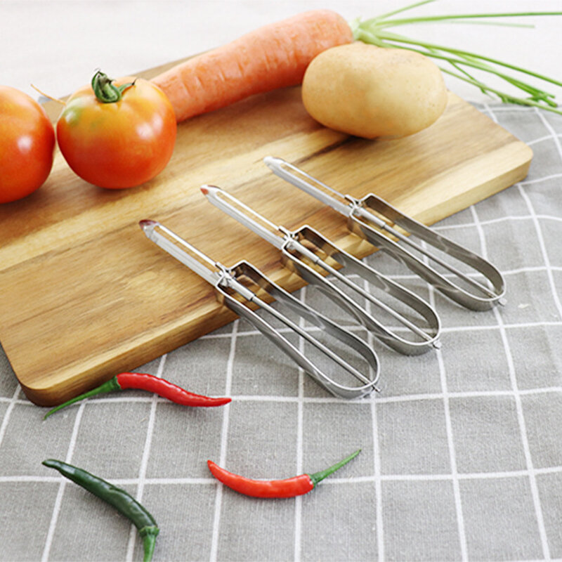 Éplucheur de légumes polyvalent en acier inoxydable, râpe à pommes de terre, râpe à pommes de terre et carottes, gadget, accessoire de cuisine