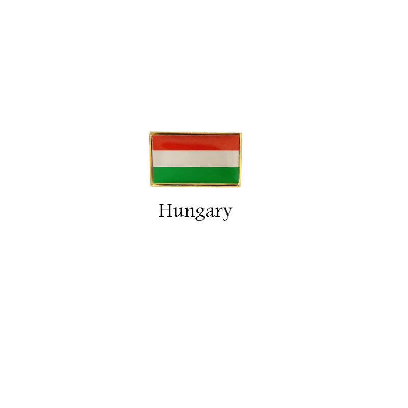National Flag Metal Lapel Pin Square Flag Pin Badge All Over the World Honduras Hungary Iceland India Iran Ireland Israel Italy