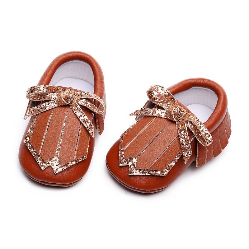 Flecos de niña bebé con lazo pequeño zapatos de princesa zapatos bonito Otoño de primavera zapatos casuales zapatos de niño infantil calzado de niños 0-24M