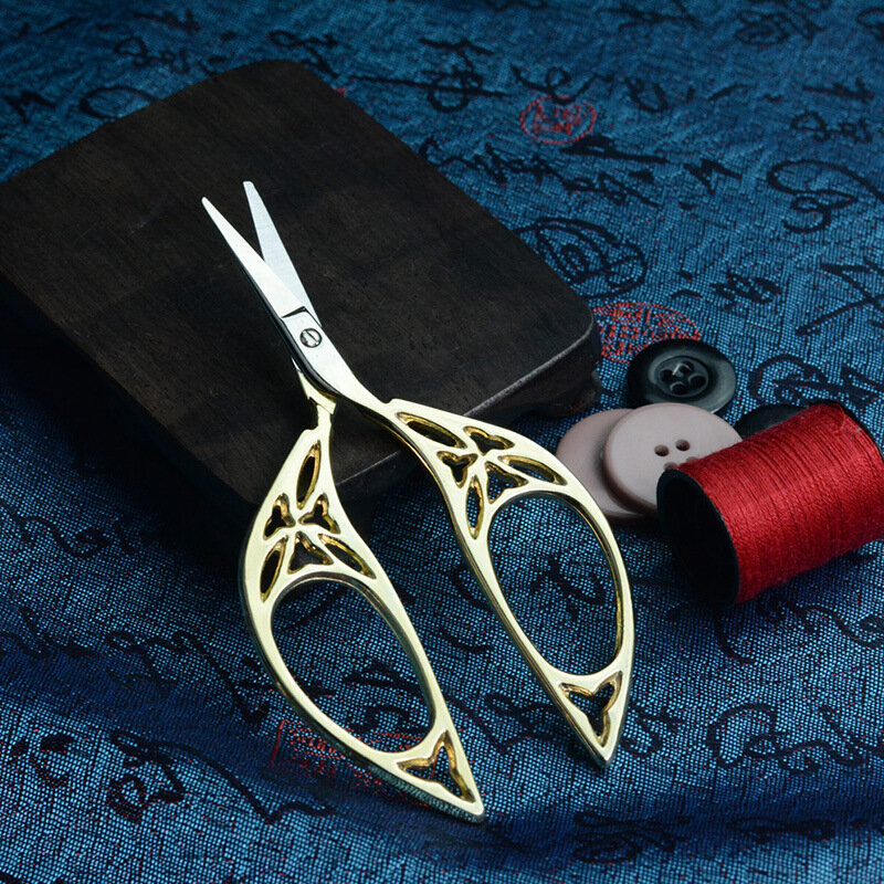 糸を切断するためのアンティークはさみハンドアカウント刺繍ハンドカットペーパー薄い布はさみ