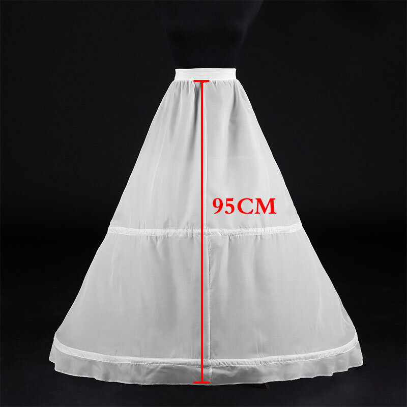 Hot Sale 2 Hoops Ball Gowns Puffy Wedding Petticoat Marriage Gauze Skirt Crinoline Underskirt Wedding Accessories