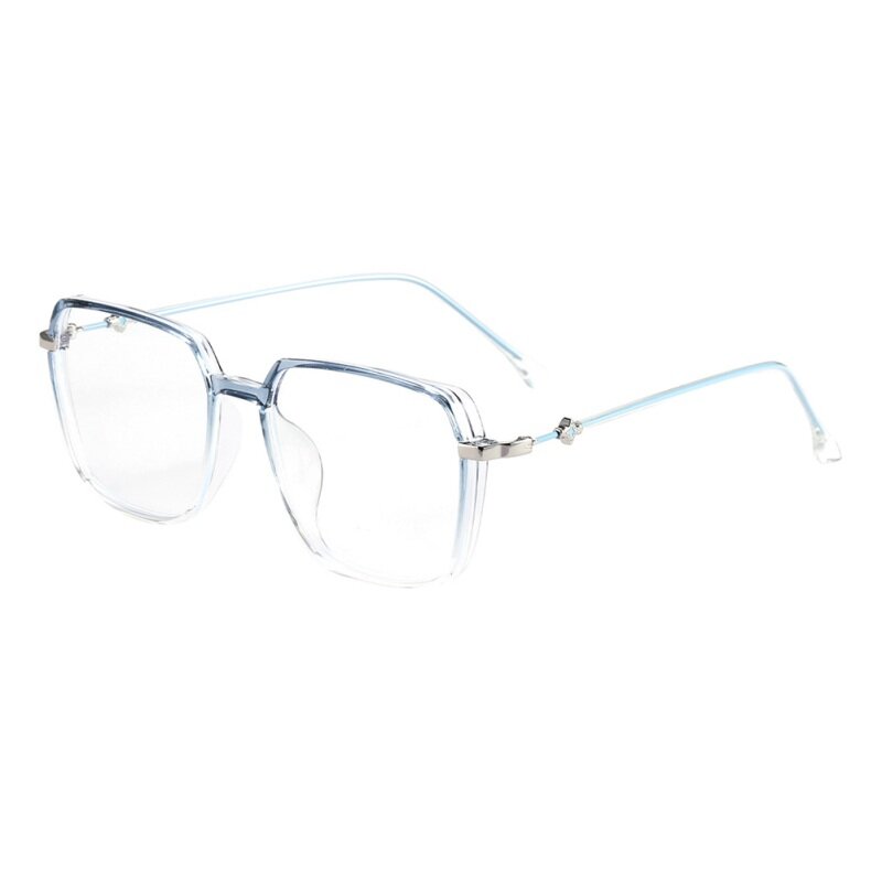 Óculos de bloqueio de luz azul moda estilo coreano óculos de computador doces cor jogos óculos espelho plano eyewear