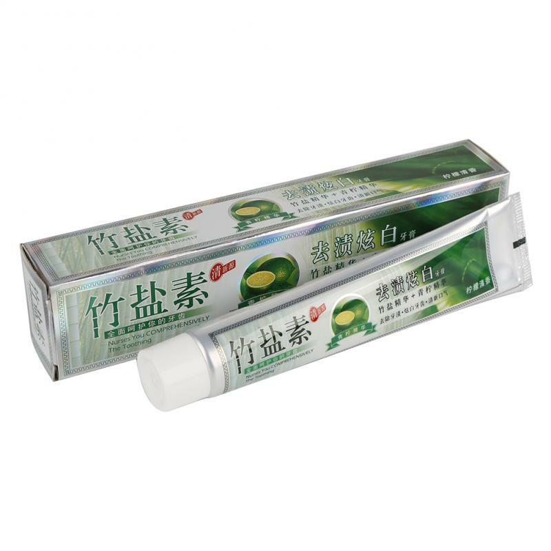 Crema de esencia de sal de bambú para el cuidado de la salud bucal, pasta dental, blanqueamiento de los dientes, antialergias, 1 unidad