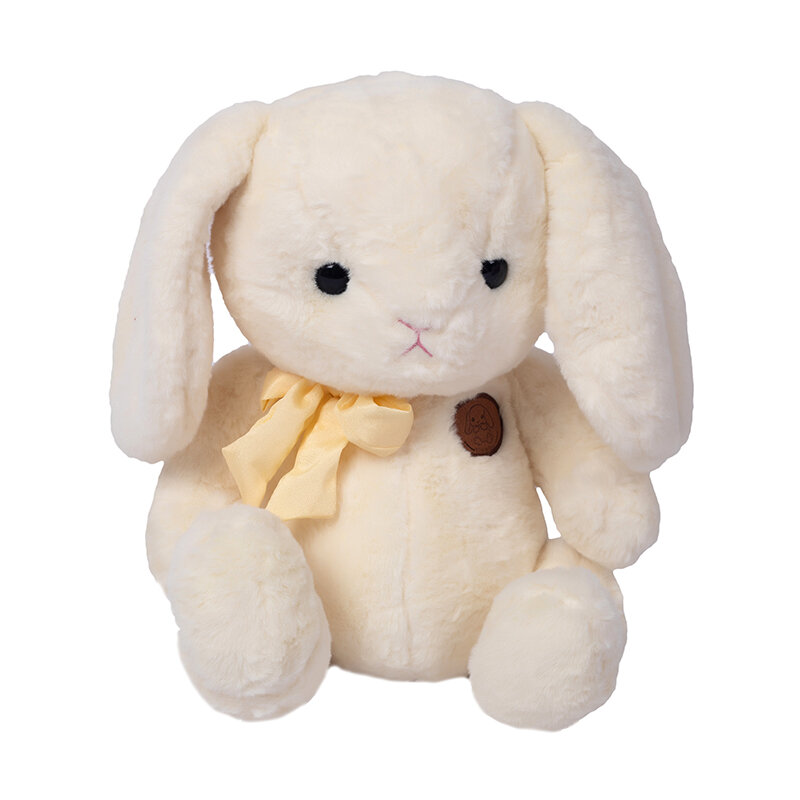 Śliczny różowy królik pluszowa zabawka lalka długie ucho początkujący lalka-królik