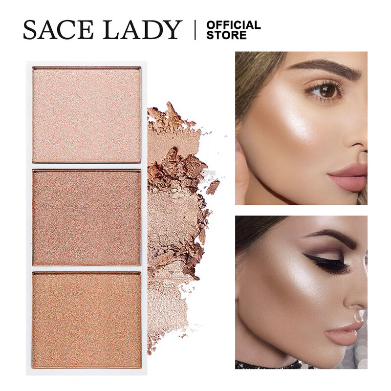 SACE LADY – Palette de maquillage pour femmes, surligneur, poudre de Contour, mat, bronzant, vente en gros