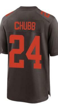 Custom Embroidery For American Nick Chubb Men Women Kid Youth White Football Jersey