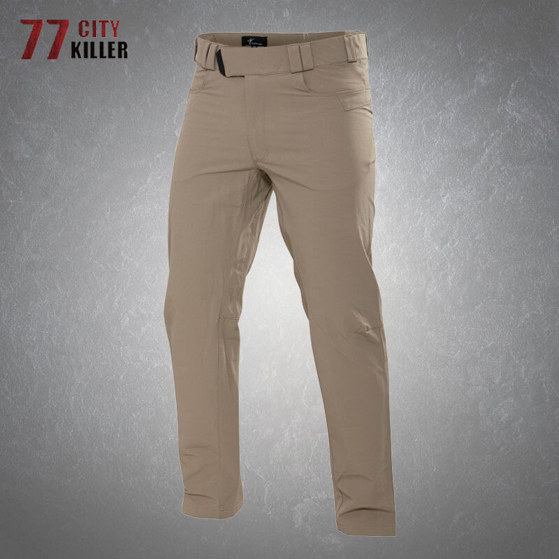 Outdoor Tactical Cargo Sweatpants Mens Elasticity Quick Dry Solid Color Trousers Male Casual Comfortable Climbing Hiking Pants