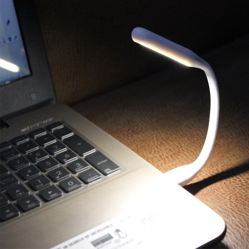 5 uds LED USB Lámpara Luz de libro Mini USB portátil de luz LED banco de energía portátil LED de lectura USB Luz de la noche