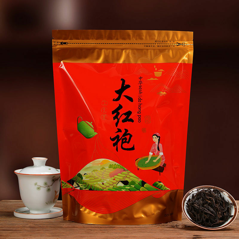 2021 ano chinês oolong chá wuyi grande vermelho robe chá wuyishan yancha orgânico fresco oolong chá brinquedo