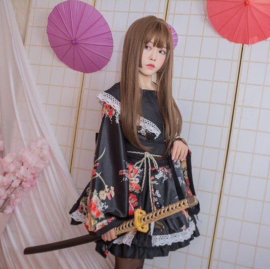 Halloween maid traje bonito para as mulheres adulto pura terra da felicidade cosplay feminino anime roupas