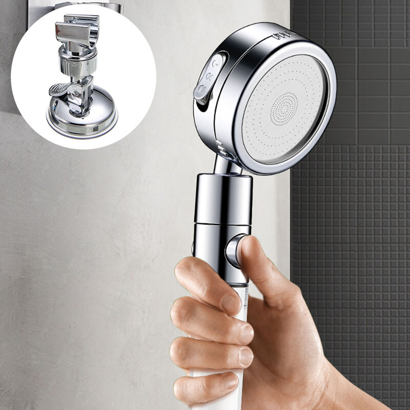 Pemegang Shower Yang Dapat Disesuaikan Universal Stabil Rak Tangan Braket Dinding Mount Suction Cup Shower Pemegang untuk Aksesori Kamar Mandi