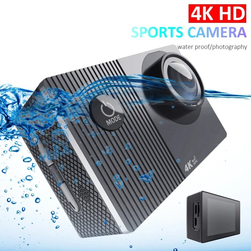 Action Camera con Touch Screen Ultra HD 13m videocamera subacquea impermeabile DV 4K 60Fps per nuoto surf sport acquatici