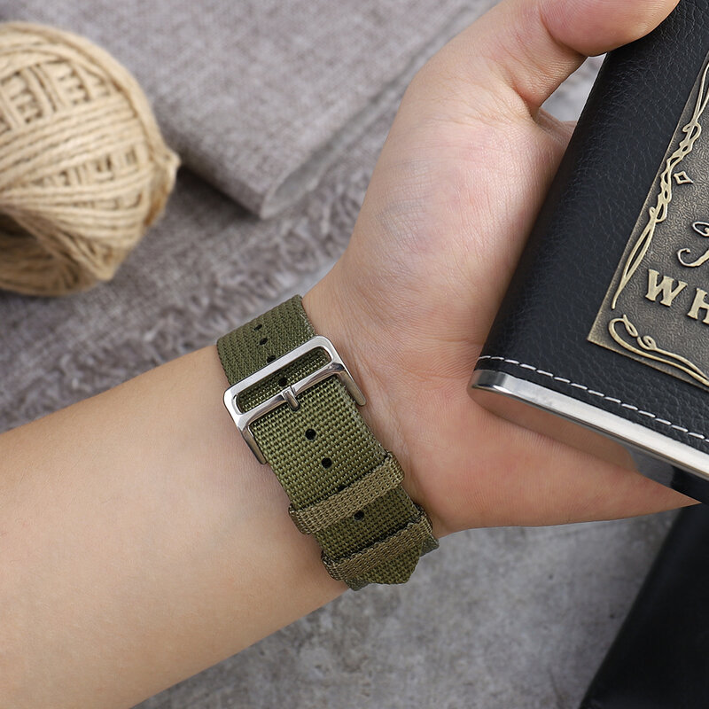 Cinturino in nylon per cinturino Apple watch 44mm 42mm 40mm 38mm orologio cinturino in Nylon intrecciato da uomo per donna iwatch serie 654321 SE