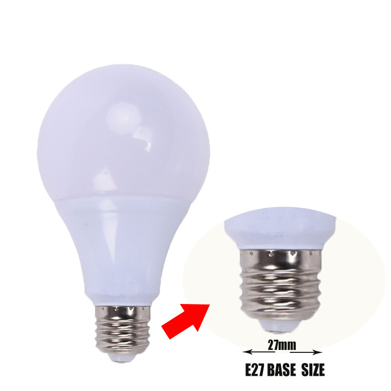 Bombilla LED E27 de 21W, 18W, 15W, 12W, tornillo, luz fría, 9W, 6W, 3W, lámparas LED de 220V, 110V, blanco frío/cálido para iluminación interior