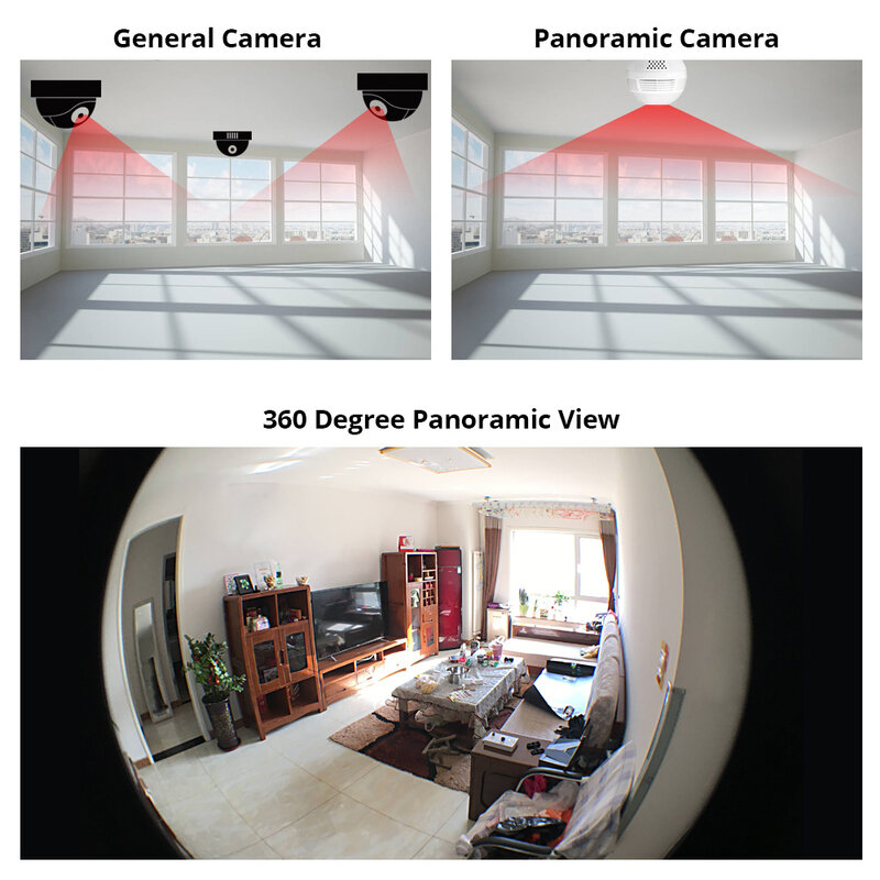 Caméra de surveillance extérieure PTZ IP Wifi HD 1080P, dispositif de sécurité domestique sans fil, avec lampe, 360 degrés