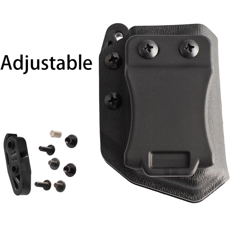 .45 ACP Single Stack นิตยสารกระเป๋า Universal Mag Carrier IWB OWB นิตยสาร Holster ปรับ Double Stack Single Stack