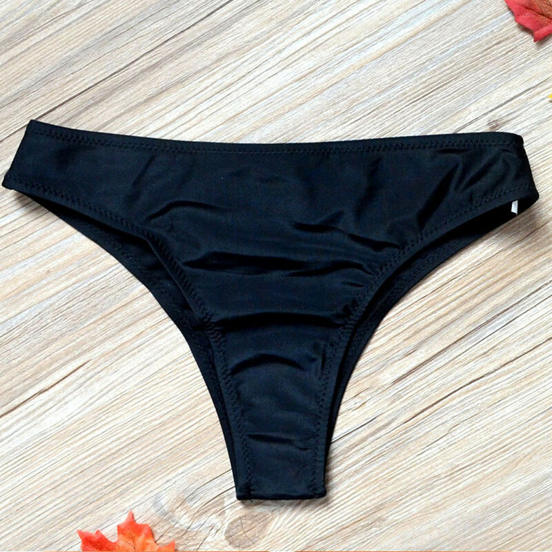 Parte inferior de Bikini para mujer, bañadores sexys, ropa de playa, pantalones cortos de cintura media, ropa de baño para mujer 2021