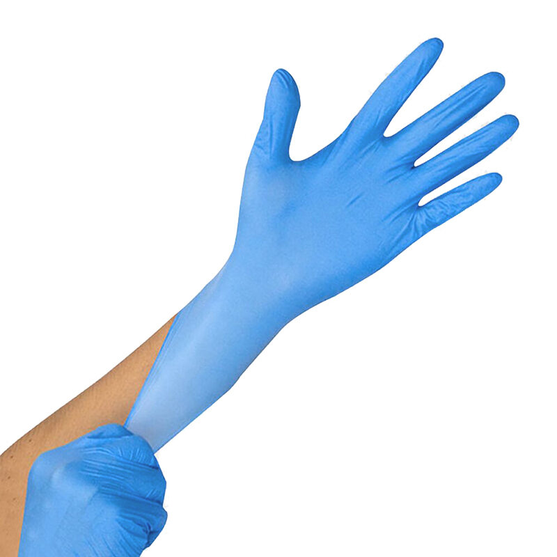 10-100個使い捨てニトリル手袋作業手袋ラテックスxl巨大な家庭用洗浄研究所ネイルアートタトゥー帯電防止手袋