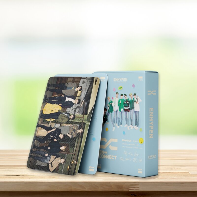 Enhypen-tarjetas Lomo En-connect, 54 hojas/juego, 8,7x5,7 cm, tarjeta postal Lomo, sesión fotográfica para Fans, regalo