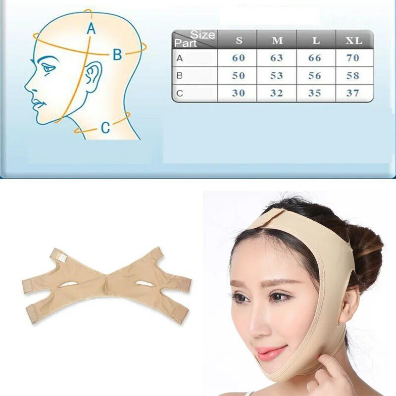 Elastyczny bandaż wyszczuplający twarz V linia przyrząd do modelowania twarzy kobiety podbródek policzek podnieś pas do masażu twarzy pasek do pielęgnacji skóry twarzy narzędzia uroda